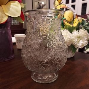 Princess House Fantasia Collection Hurricane 7 1/2” Pillar Candle Holder